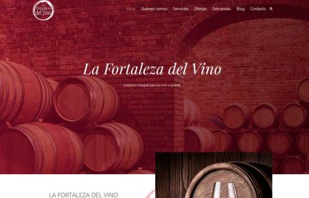 Diseño web profesional de fortaleza del vino