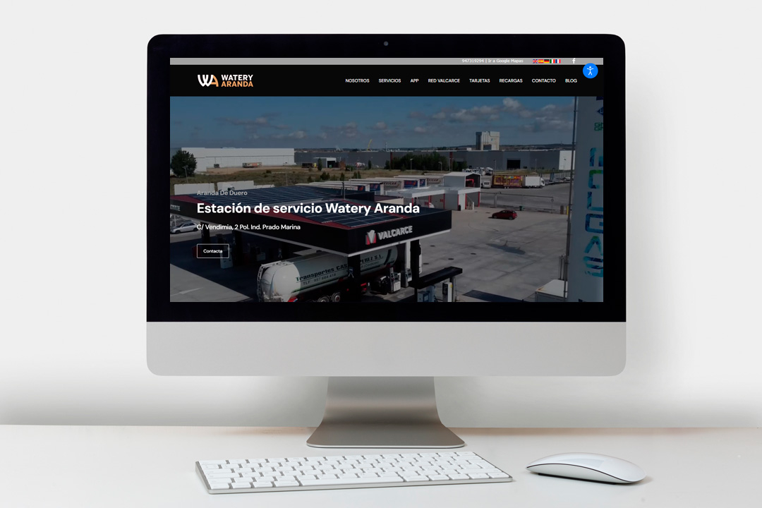 Watery Aranda: una estación de servicio con todos los servicios bajo una web renovada