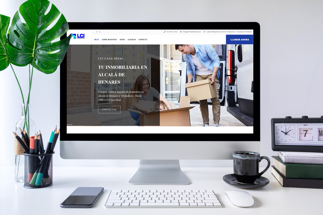 Diseño web para inmobiliaria en Alcalá de Henares | LCI Casa Ideal