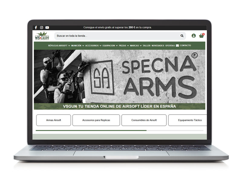 Diseño de tienda online en Laguna de Duero VSGun