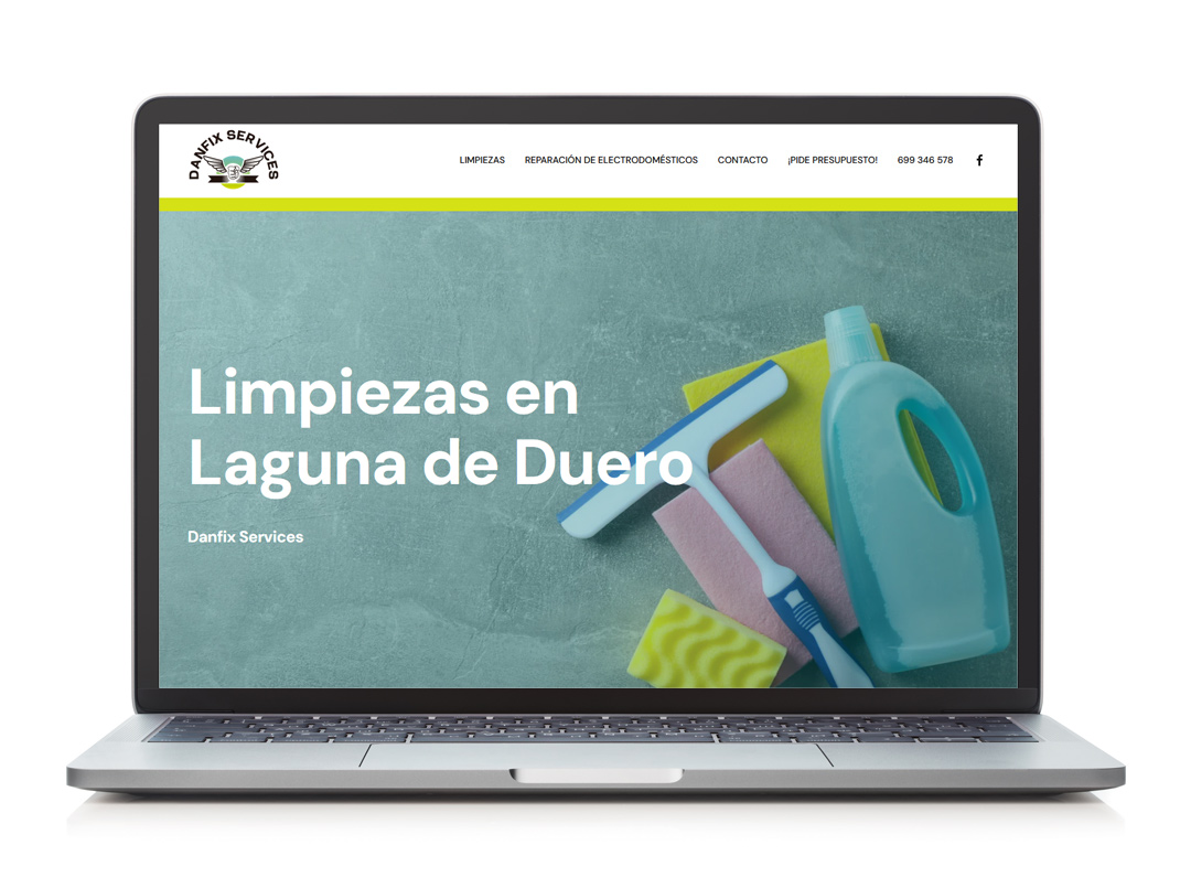 Landing page Danfix Services Laguna de Duero