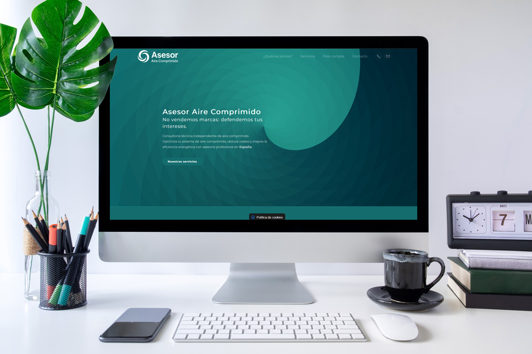 Diseño de página web Asesor Aire Comprimido