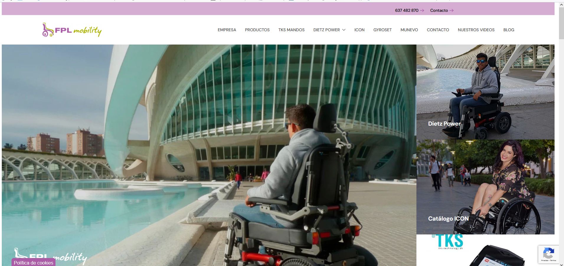 Fplmobility. Sillas de ruedas eléctricas y accesorios