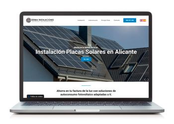 Landing de Autoconsumo para Serma Instalaciones en Alicante