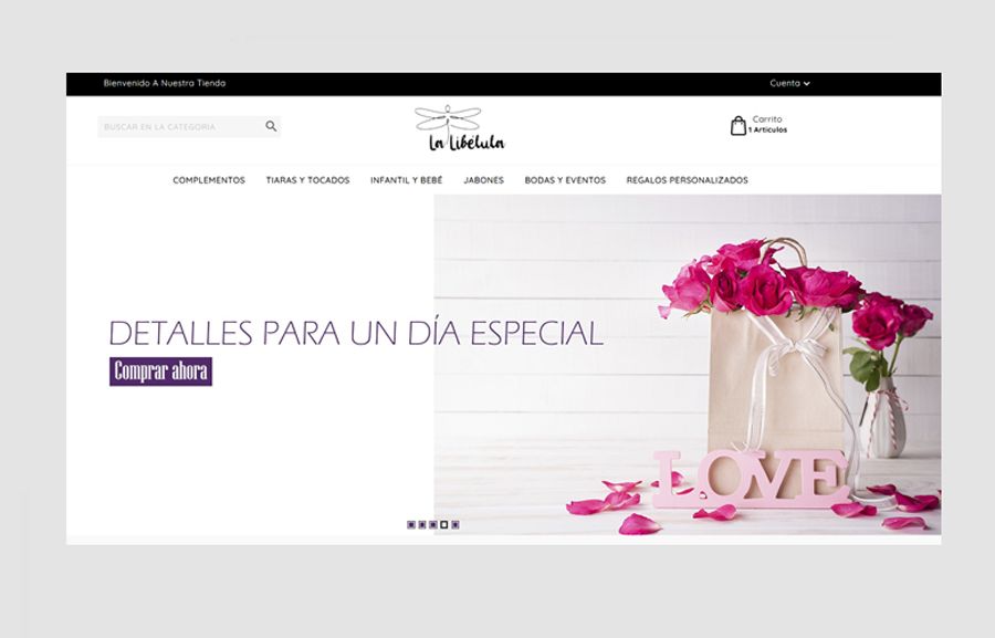 Tienda online la libelula portada