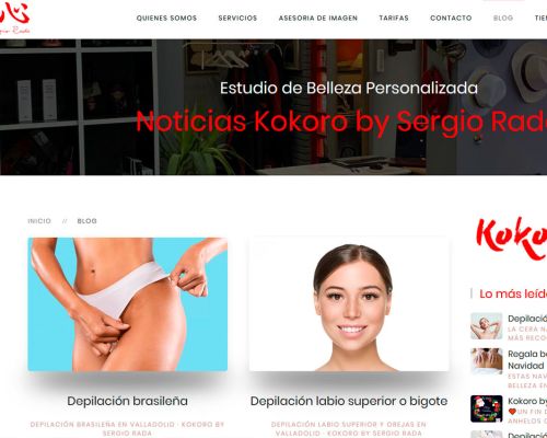 Kokoro Belleza (Página web)