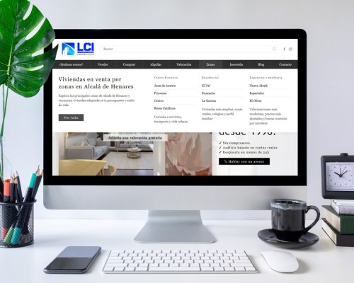 Rediseño web y SEO para inmobiliaria en Alcalá de Henares | LCI Casa Ideal