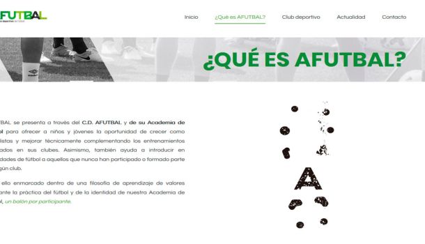 Página web Asociación Afutbal