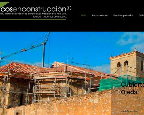 Página web Técnicos en construcción