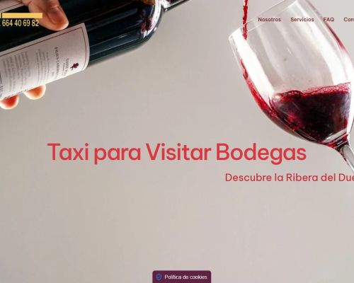 Eno Taxi Cuéllar!! Nueva web para visitar bodegas en taxi con salida desde Cuéllar!!