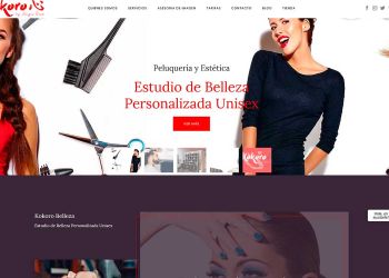 kokoro Belleza. Diseño de página web en Valladolid.