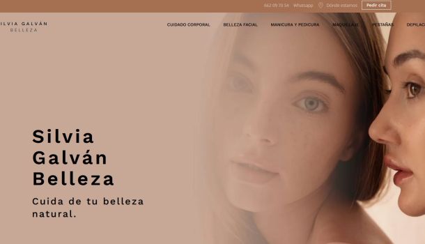 Página web de Silvia Galván Belleza
