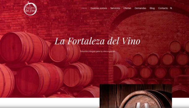 Página web Fortaleza del vino