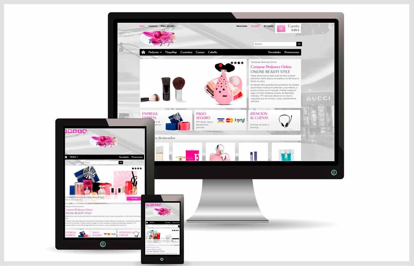 Tienda online de perfumes diseño web en Valladolid de Creotupagina