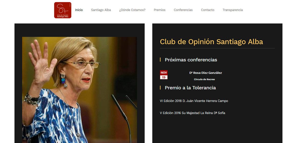 Diseño de la pagina web del Club de Santiago Alba
