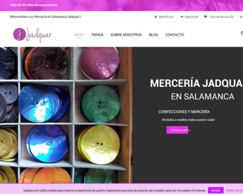 Mercería Jadquar - Remodelación de tienda online