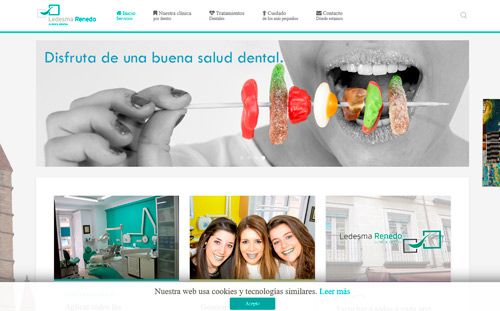 Página  web Clínica Dental Ledesma Renedo