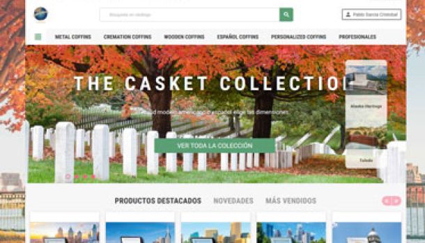 Diseño de tienda online universal Coffins