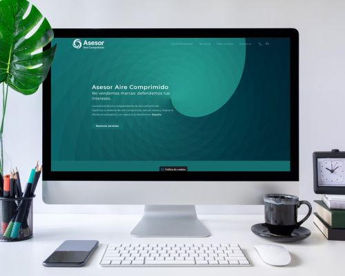 Diseño de página web Asesor Aire Comprimido