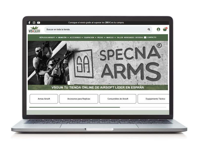 Diseño de tienda online en Laguna de Duero VSGun