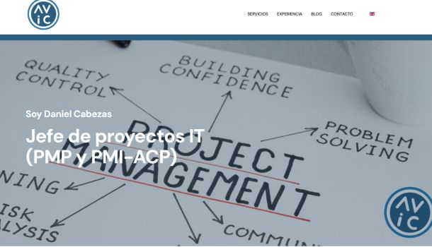 Página web para Daniel Cabezas Jefe de proyectos IT (PMP y PMI-ACP)