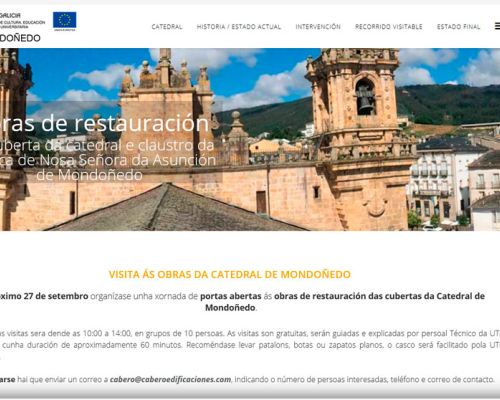 Página web Restauración Catedral de Mondoñedo