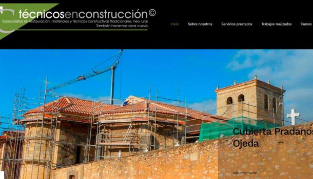 Página web Técnicos en construcción