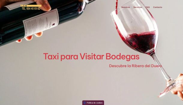 Eno Taxi Cuéllar!! Nueva web para visitar bodegas en taxi con salida desde Cuéllar!!