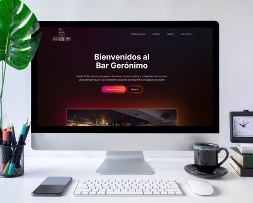 Nueva página web para Bar Gerónimo en Laguna de Duero