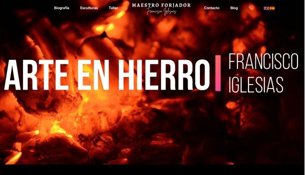 Página web para Francisco Iglesias maestro forjador