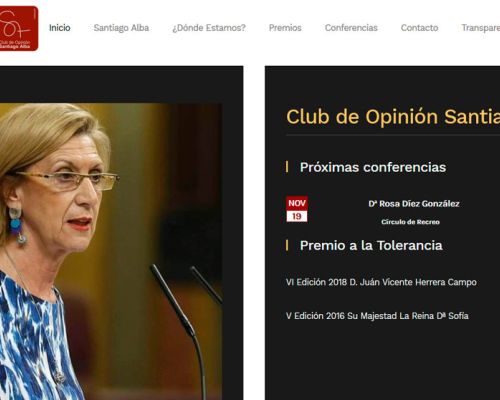 Página web Club de opinión de Santiago Alba