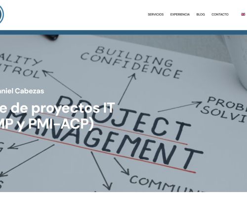 Página web para Daniel Cabezas Jefe de proyectos IT (PMP y PMI-ACP)