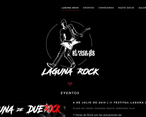 Página web Asociación de Laguna Rock