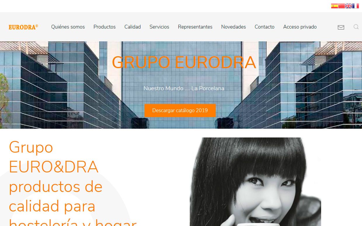 Diseño de pagina web de Grupo Eurodra